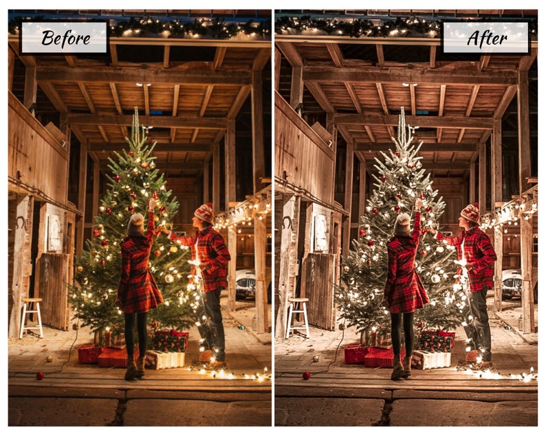 5 CHRISTMAS Lightroom Mobile Presets CHRISTMAS DAY Christmas Etsy