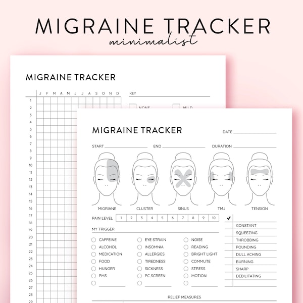 Headache and Symptom Tracker - Etsy