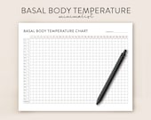 Basal body temperature Tracker Printable BBT Tracker, Basal body tracker, Ovulation Test Strips Tracker, Ovulate test strip tracker Template