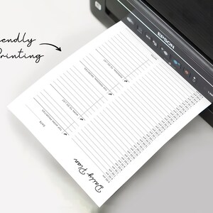 Monthly Weekly Printable Work From Home Planner Personal Daily Planner, Productivity Planner, Daily Hourly Planner, Work Daily Planner
