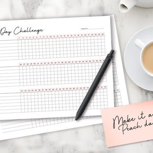 75 Day Challenge Printable, Daily 75 Day Challenge journal, 75 Soft Challenge Tracker, Health and Fitness Goals, Habit Tracker, Diet Tracker