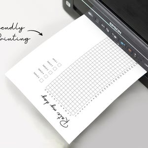 2025 Bullet Journal printable, Yearly trackers bundle printable, Bujo template, Year at a glance, Premade Bujo Journal Pages, Mood tracker
