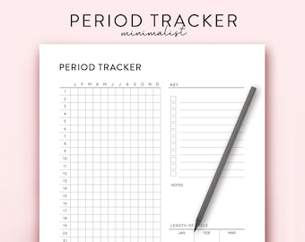 Printable Period Tracker Digital Period Tracker, Period Planner, Period Journal and Tracker, Symptom Tracker Mood Tracker printable