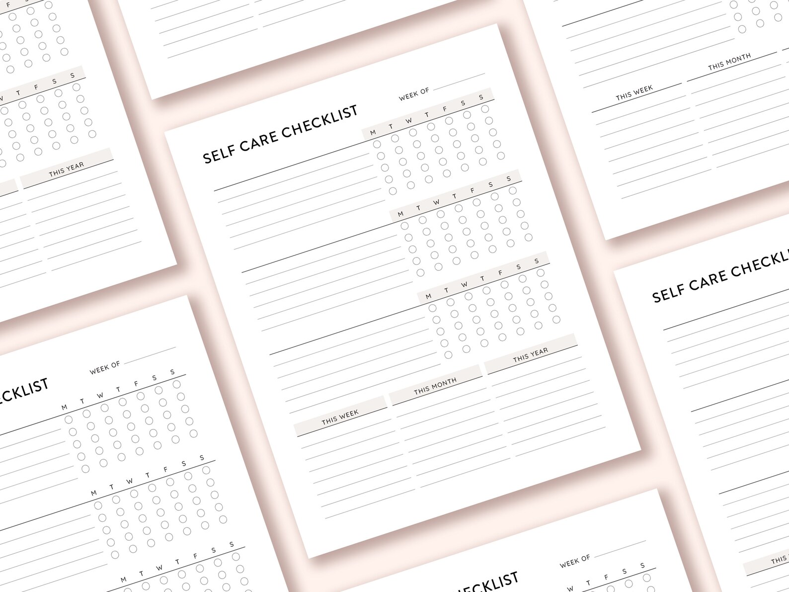 Self Care Checklist Printable Selfcare Checklist Printable Selfcare ...
