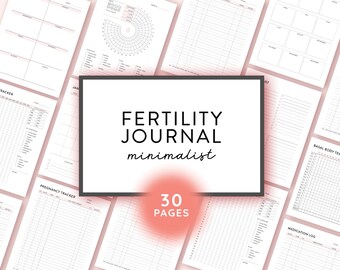 Fertility Journal Ovulation Tracker Printable, BBT Chart, Pregnancy Planner, Fertility Planner OPK Tracker Planner Period Tracker Pregnancy