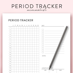 Printable Period Tracker Digital Period Tracker, Period Planner, Period Journal and Tracker, Symptom Tracker Mood Tracker printable