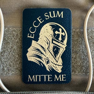 Tactical Bible Patch Christian Knight Faith Warrior Biblical Emblem Military Morale Gear Accessory First Responder Emergency Personnel