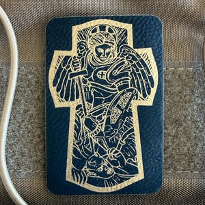 Parche de San Miguel con gancho y bucle, ideal como regalo de protección para oficiales de policía católicos, parche táctico para mochila resistente para niños, equipo EDC para veteranos.