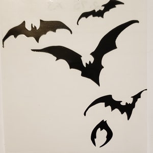 Small Bats decal sticker Very Specific Pattern