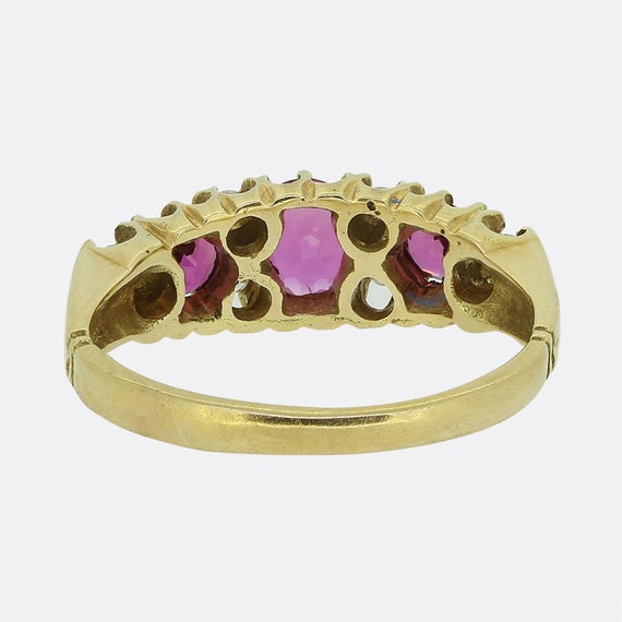 Vintage Ruby and Diamond Ring - image 4