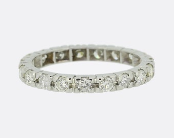 1.15 Carat Diamond Full Eternity Ring Size P 1/2