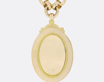 Vintage Large Oval Necklace