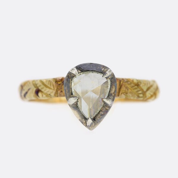 Georgian Style Rose Cut Diamond Ring