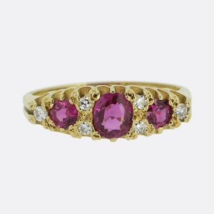 Vintage Ruby and Diamond Ring