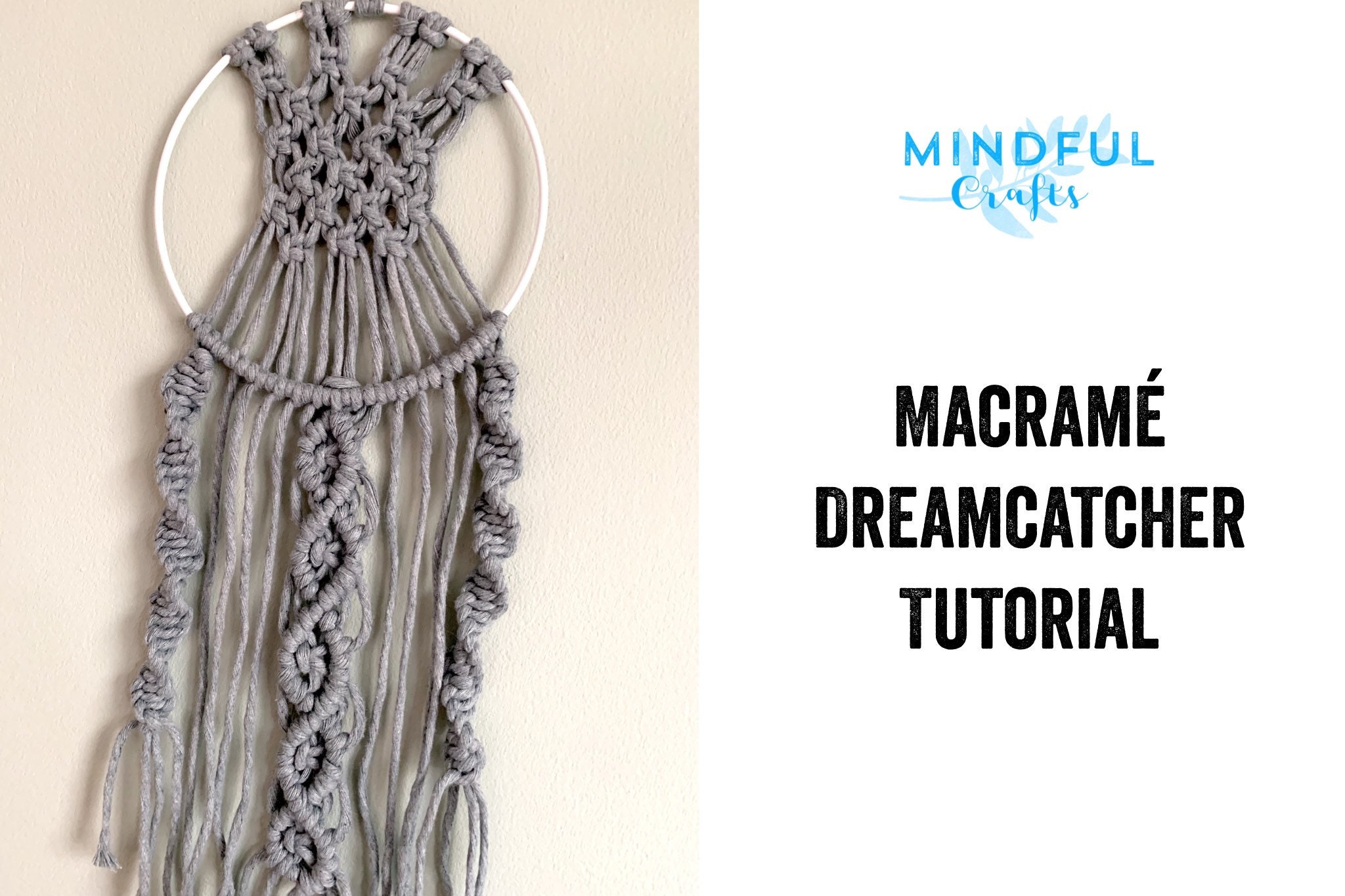 Macrame Dream Catcher Dreamcatcher wall hanging craft kit Etsy