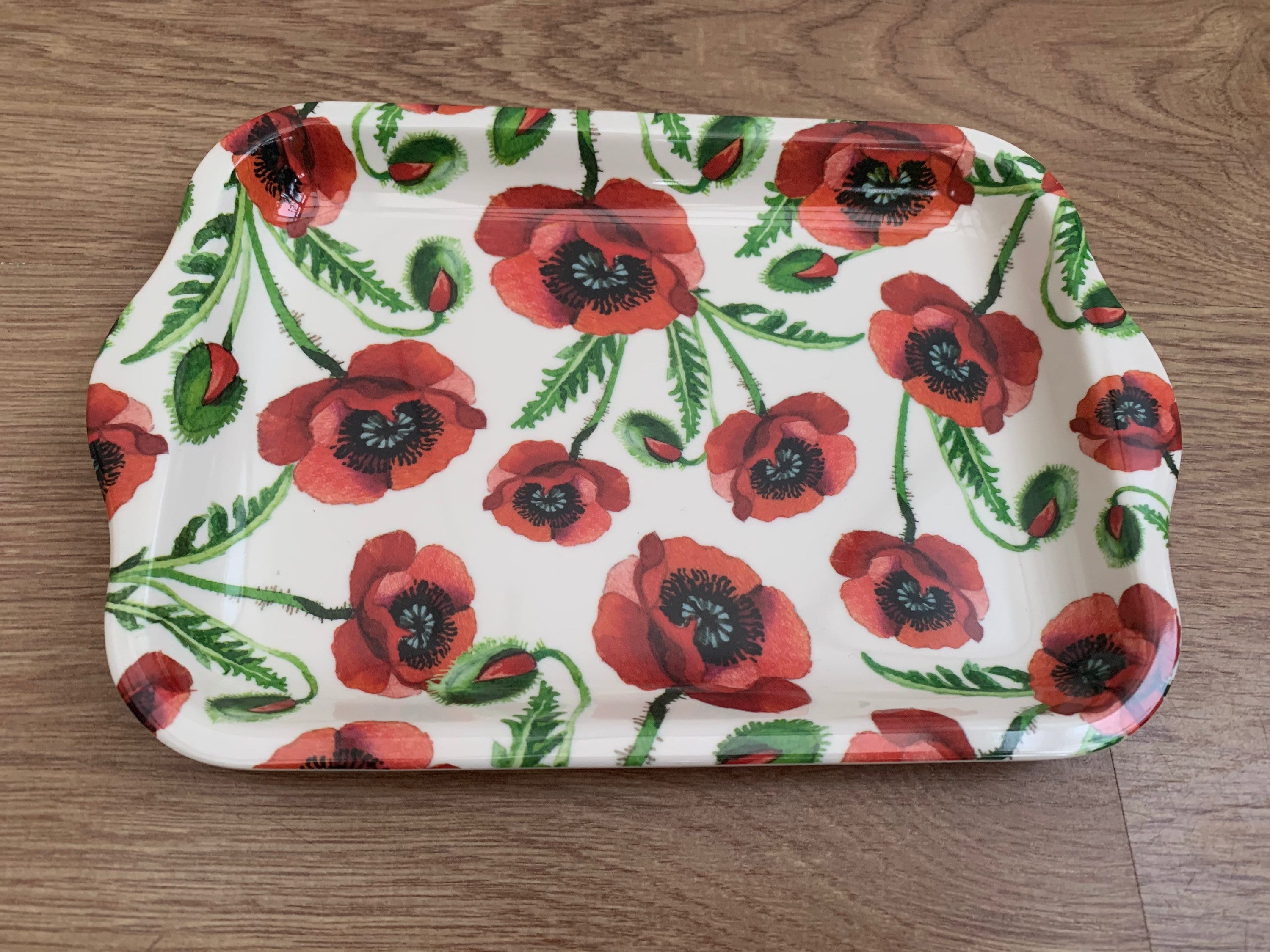 Emma Bridgewater Melamine Poppies small tray serving tray Etsy