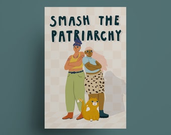 A4 Kunstdruck - Smash the Patriarchy