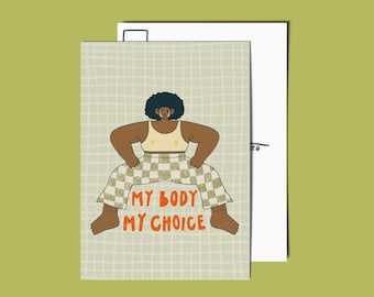 Postcard - My Body, My Choice