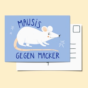 Cartão postal - Mausis gegen Macker