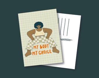 Postkarte - My Body, My Choice