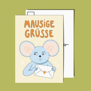 Cartão Postal - Saudações Mousey