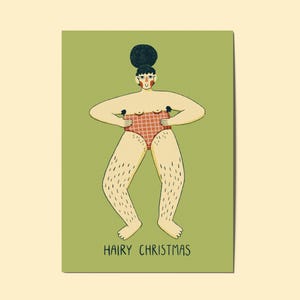 Hairy Christmas - Weihnachtskarte