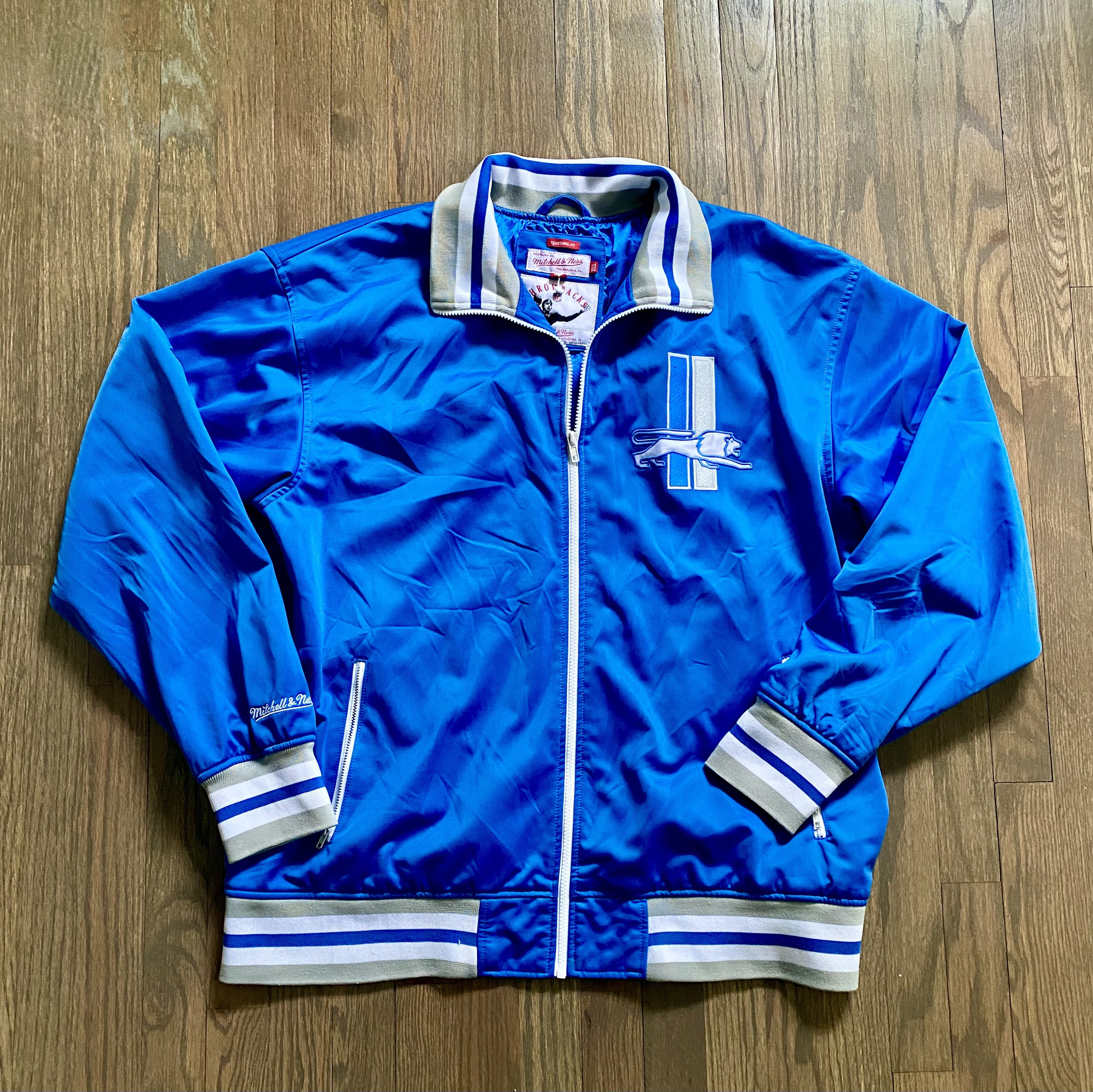 Mitchell&Ness Detroit Lions Jacket | Etsy