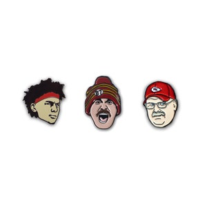 De Half Billion Dollar Man, Zeus en Reid Chief Pack Fun Head Emaille Pin