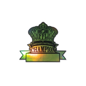 Sports champions emblem  Fantasy football champion, Emblem logo, Fantasy  football logos