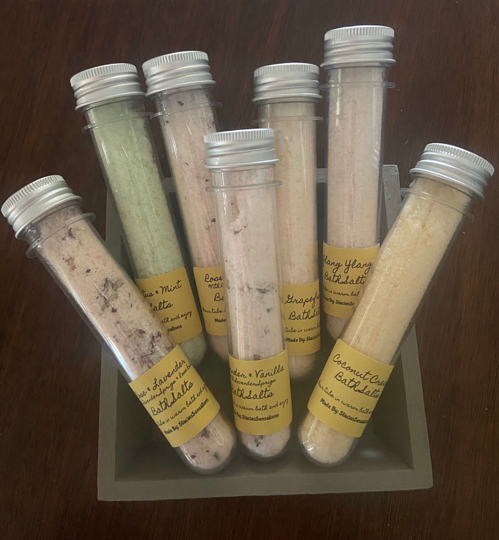 Bulk Lot Bath Salts Test Tube Bath Salt Soak Foot Soak Etsy