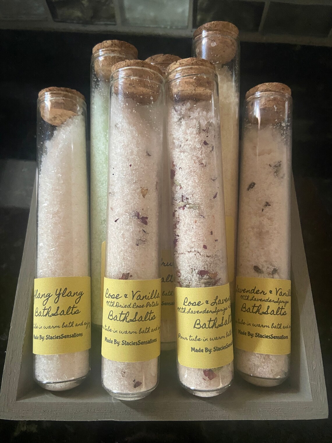 Bulk Lot Bath Salts Test Tube Bath Salt Soak Foot Soak Etsy