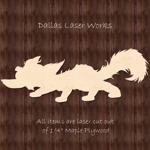 Fox,Laser Cut Shapes,Wooden Fox Blank
