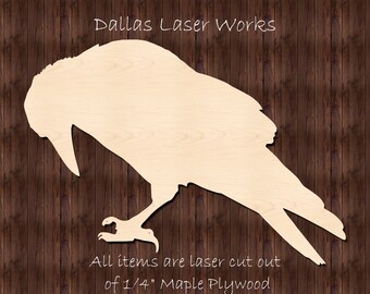 Wooden Crow Shape,Laser Cut Crow