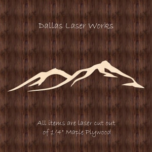 Mountain Shape-Laser Cut Wooden Mountain Backdrop