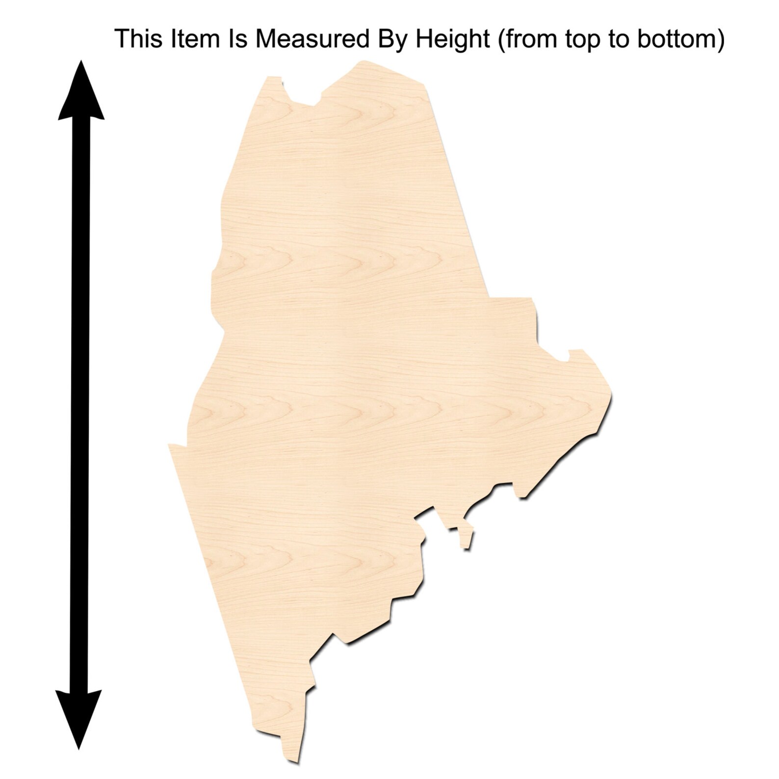 Maine-wooden Maine State Shape-laser Cutout Maine Shape | Etsy