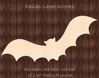 Laser Cut Bat-Halloween Bat-Wooden Bat