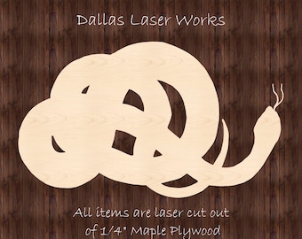 Snake Cutout-Laser Cut Wooden Snake