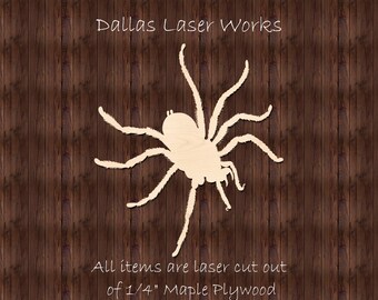 Wooden Spider Blank-Unfinished Halloween Spider Cutout