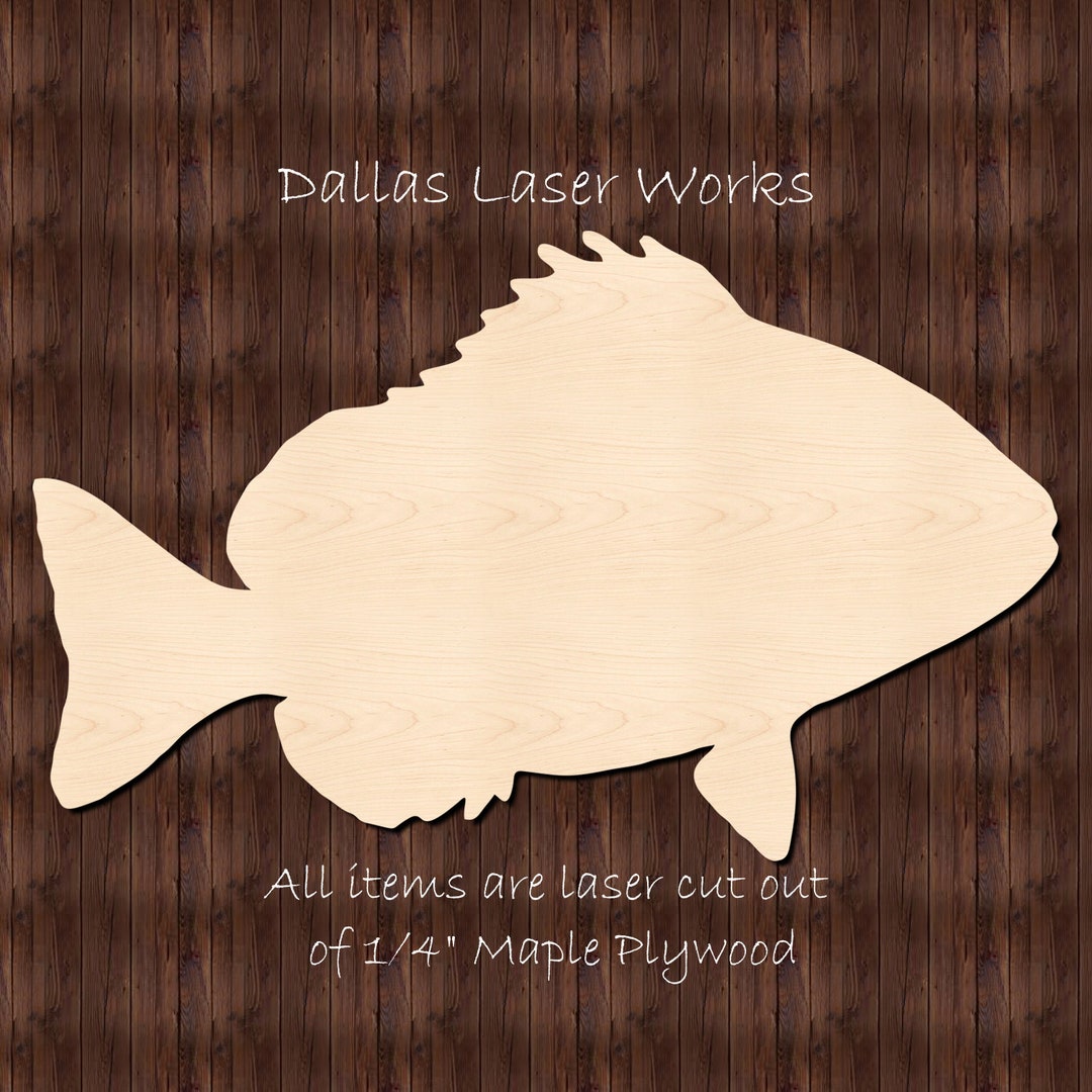 Cutout Fish Shapewood Fish Cutoutlaser Cut Fish Etsy