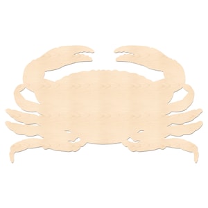 Natural Wood Crab Cutout - Beach Decor Shape - Etsy