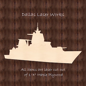 Navy Boat Cutout-Unfinished Wooden Boat Shape