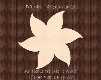 Wooden Flower Cutout-Spring Flower Shape
