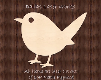 Unfinished Bird Cutout-Wooden Bird Blank