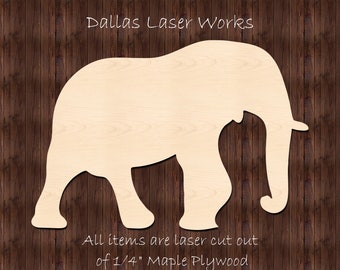Elephant Blank-Wooden Elephant-Animal Shape