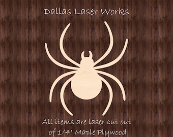 Spider Shape- Wooden Spider Cutout