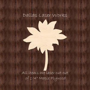 Lotus Flower Blank- Wooden Flower Cutout