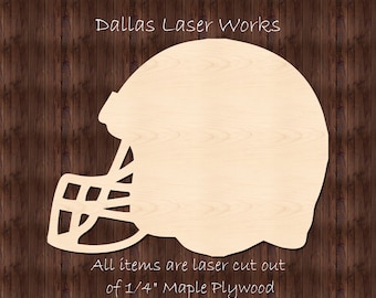 Helmet Cutout-Wooden Football Helmet-Helmet Blank