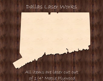 Connecticut Cutout-Connecticut State Shape-State Shapes