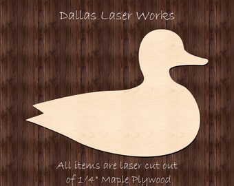 Duck Shape-Unfinished Duck Cutout-Duck Blank