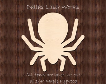 Wooden Spider Cutout-Halloween Spider Shape